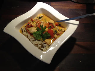 Red curry kana ja kanacurry kookosmaidolla